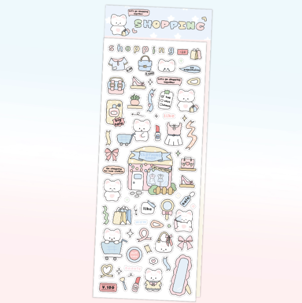 Sticker Sheet | Korean INS-style Original Deco Stickers Children's Notebook DIY Stickers Cute Material Stickers