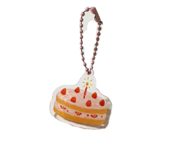 Charm|Acrylic Keychain Pendant - Cute and Versatile - Decorative Accessory for Girls' Bags, Notebooks, Phones, M5 Planners, with Ins Style