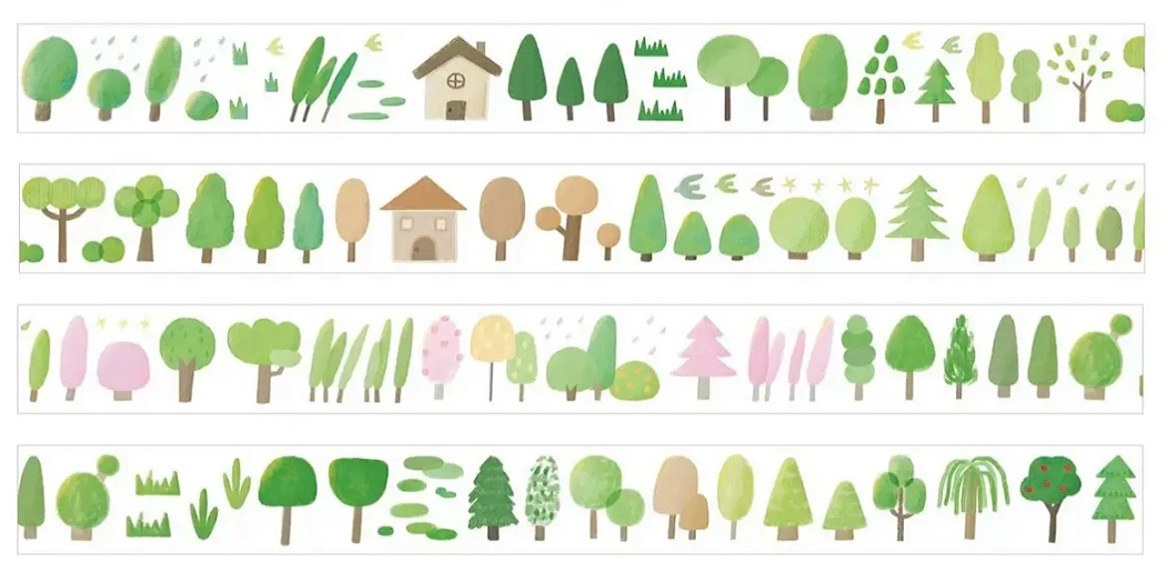 Clean Aesthetic Washi Tape Collection | Minimalist Sticker Rolls for Journaling, a Curated Set of Decorative Tapes