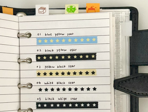 Tape Washi | Ultra-fine Star Washi Tape 5mm x 10m