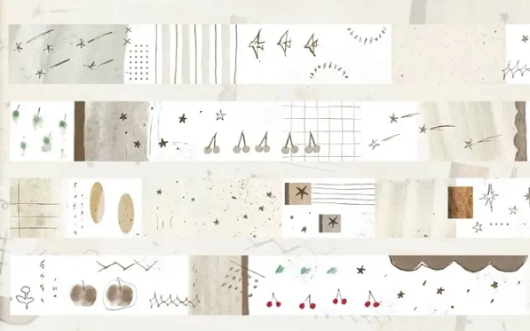 Assorted Washi Tape and Sticker Set for Planners/Scrapbooks | Mixed Journaling Supplies, Cute Stationery Collection