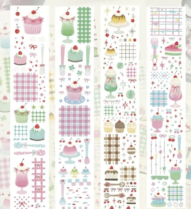 Assorted Washi Tape and Sticker Set for Planners/Scrapbooks | Mixed Journaling Supplies, Cute Stationery Collection