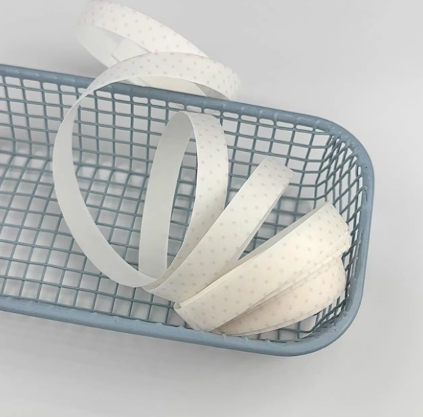 Washi Tape | Glitter Sand Stripe Washi Tape Checkered, Polka Dot & Star Pattern 1cm x 10m