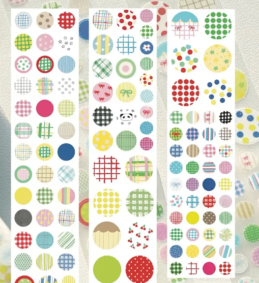 Assorted Washi Tape and Sticker Set for Planners/Scrapbooks | Mixed Journaling Supplies, Cute Stationery Collection