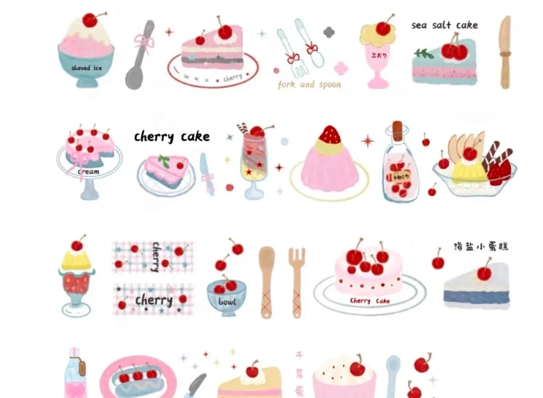 Aesthetic Strawberry Dopamine Sticker Collection | Kawaii Journal Stickers, Cute & Vibrant Planner Samples
