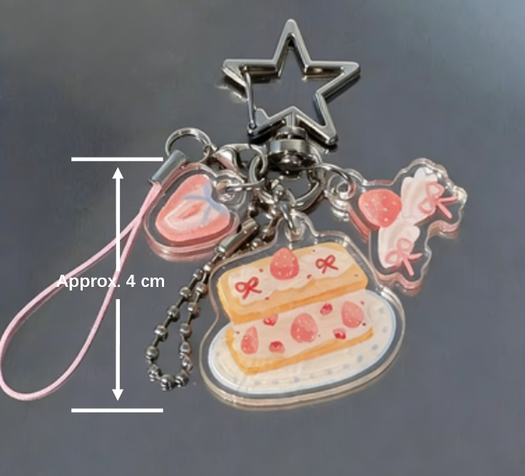 Charm|Acrylic Charm and acrylic clips for journal decoration
