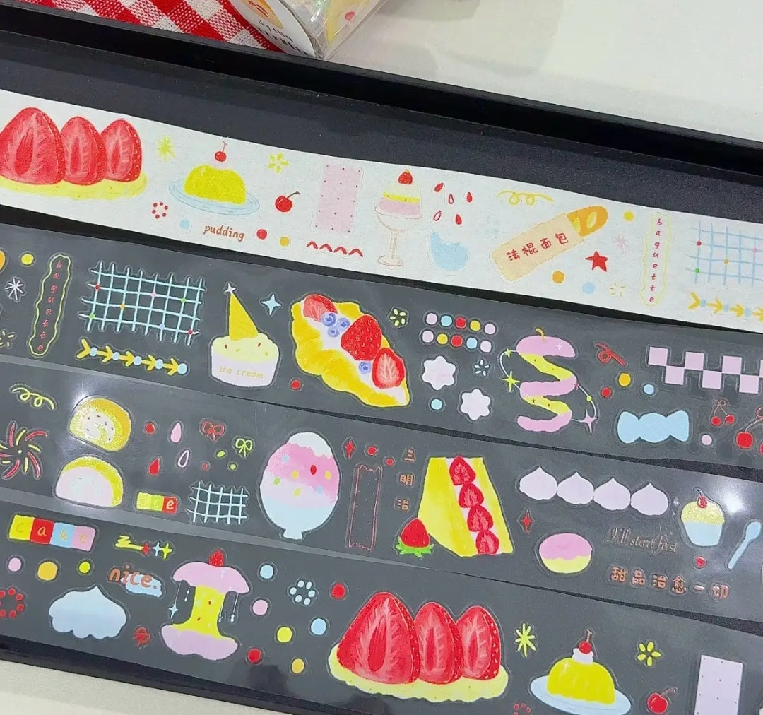 Aesthetic Strawberry Dopamine Sticker Collection | Kawaii Journal Stickers, Cute & Vibrant Planner Samples