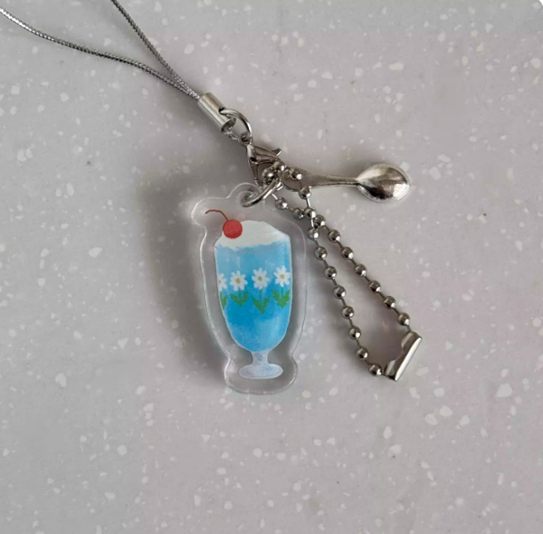 Charm|Acrylic Keychain Pendant - Cute and Versatile - Decorative Accessory for Girls' Bags, Notebooks, Phones, M5 Planners, with Ins Style