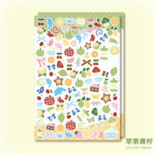 Sticker Sheet | Japanese & Korean Lettering Elements Plants & Flowers Synthetic Paper New Stickers Speech Bubble Deco Stickers Scrapbook DIY Decoration Stickers