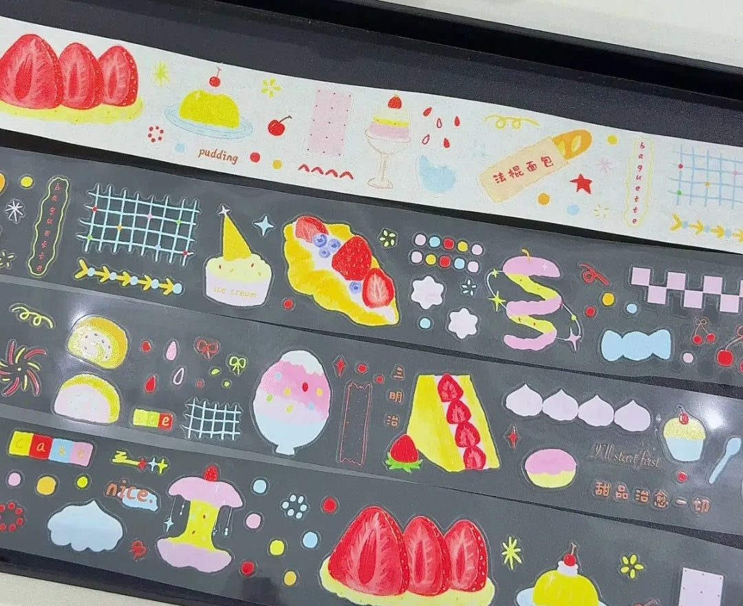 Aesthetic Strawberry Dopamine Sticker Collection | Kawaii Journal Stickers, Cute & Vibrant Planner Samples