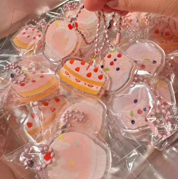 Charm|Acrylic Keychain Pendant - Cute and Versatile - Decorative Accessory for Girls' Bags, Notebooks, Phones, M5 Planners, with Ins Style