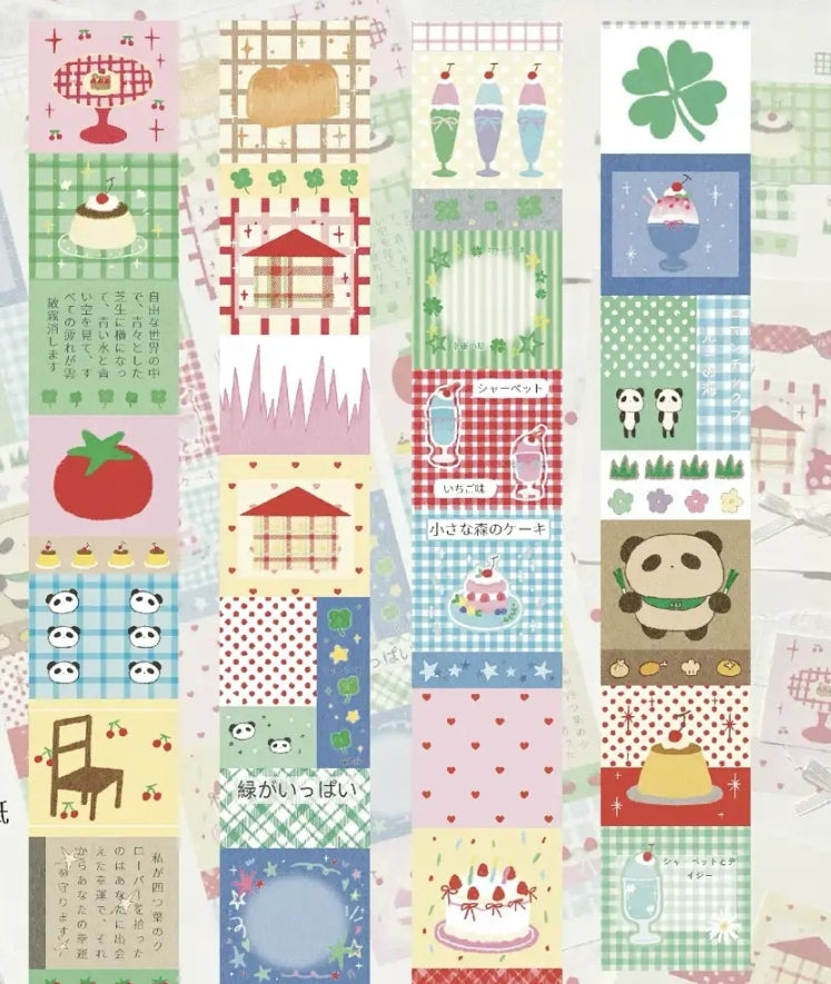 Assorted Washi Tape and Sticker Set for Planners/Scrapbooks | Mixed Journaling Supplies, Cute Stationery Collection