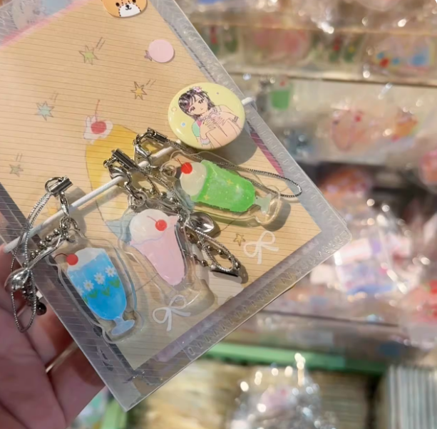 Charm|Acrylic Keychain Pendant - Cute and Versatile - Decorative Accessory for Girls' Bags, Notebooks, Phones, M5 Planners, with Ins Style