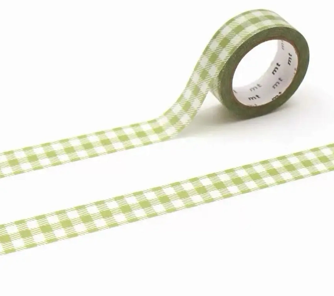 Japanese Made Basic Pattern Washi Tape Samples - Wide Roll Polka Dots & Stripes for Journaling, Aesthetic Stationery, Kawaii DIY Craft Supplies, Planner Stickers Collection