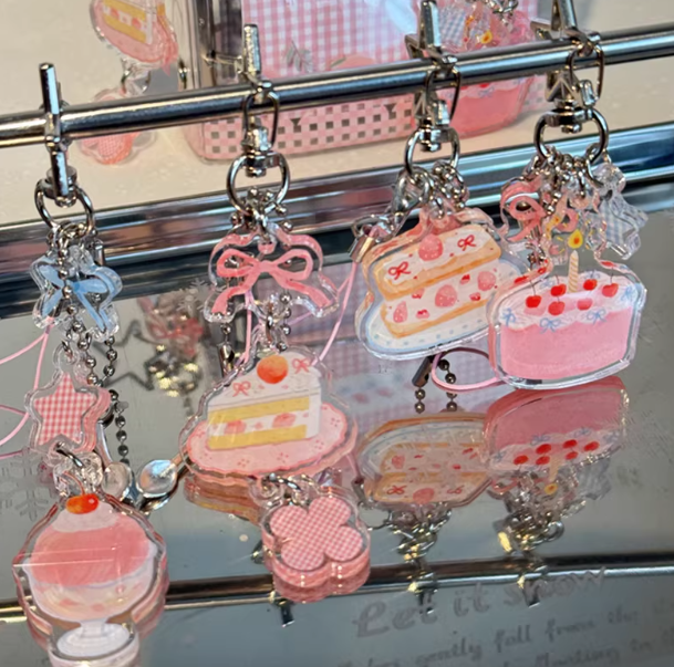 Charm|Acrylic Charm and acrylic clips for journal decoration