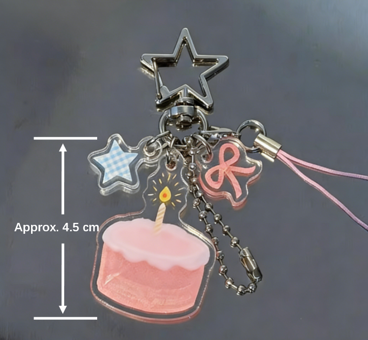 Charm|Acrylic Charm and acrylic clips for journal decoration