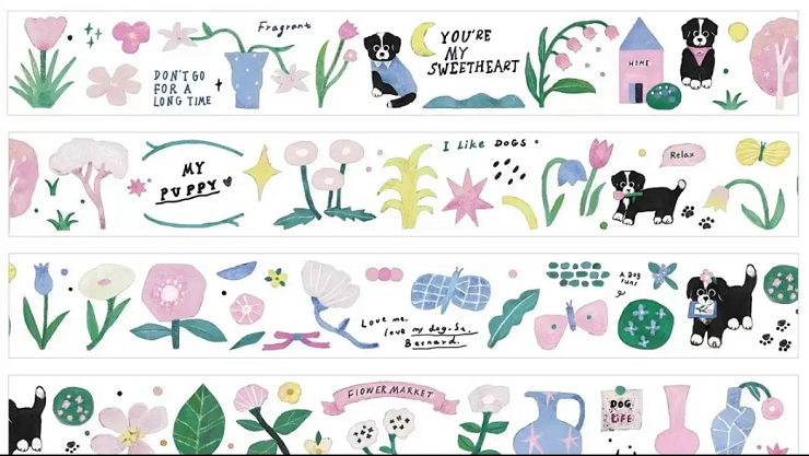 Clean Aesthetic Washi Tape Collection | Minimalist Sticker Rolls for Journaling, a Curated Set of Decorative Tapes