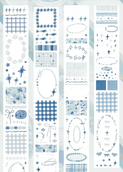 Assorted Washi Tape and Sticker Set for Planners/Scrapbooks | Mixed Journaling Supplies, Cute Stationery Collection