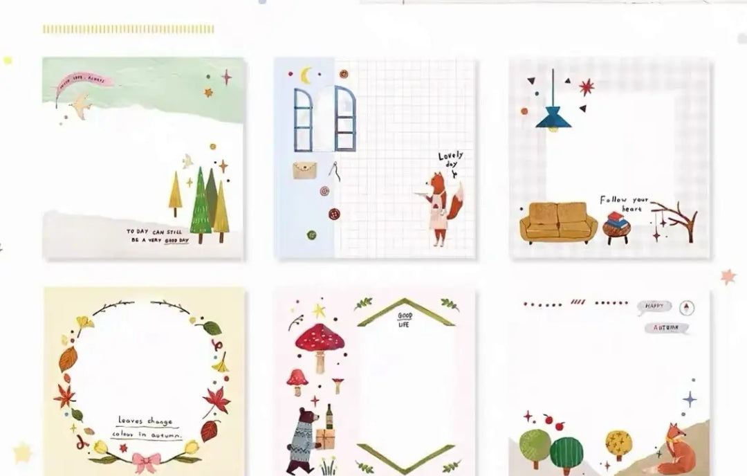 Pretty Memo Sheets Assortment | Cute Stationery for Notes, Journaling & Planning