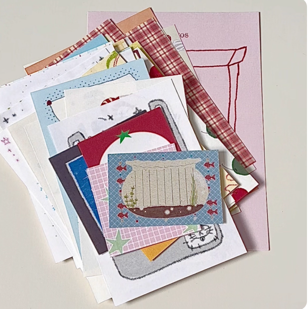 Memo Pages Mystery Pack | Lucky Assortment of Planner Inserts, Surprise Stationery Gift Box