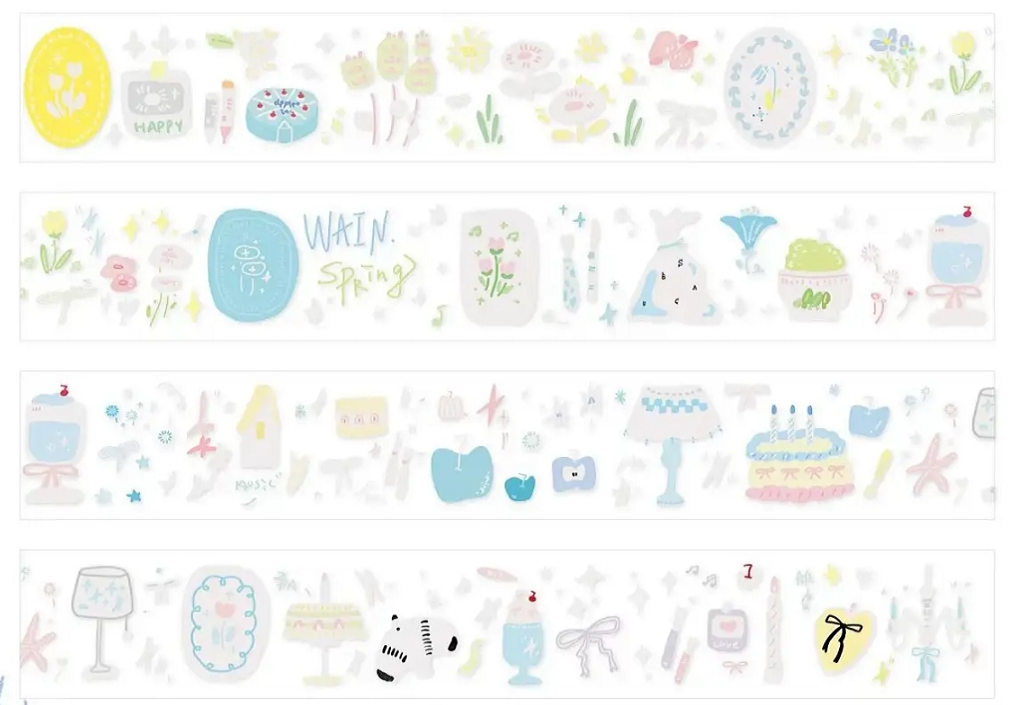 Clean Aesthetic Washi Tape Collection | Minimalist Sticker Rolls for Journaling, a Curated Set of Decorative Tapes