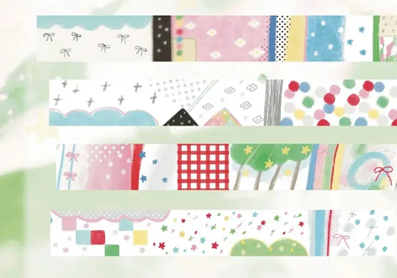 Assorted Washi Tape and Sticker Set for Planners/Scrapbooks | Mixed Journaling Supplies, Cute Stationery Collection