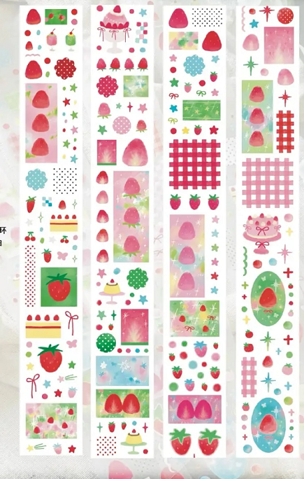 Assorted Washi Tape and Sticker Set for Planners/Scrapbooks | Mixed Journaling Supplies, Cute Stationery Collection