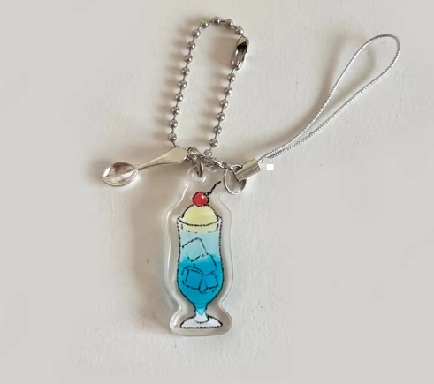Charm|Acrylic Keychain Pendant - Cute and Versatile - Decorative Accessory for Girls' Bags, Notebooks, Phones, M5 Planners, with Ins Style