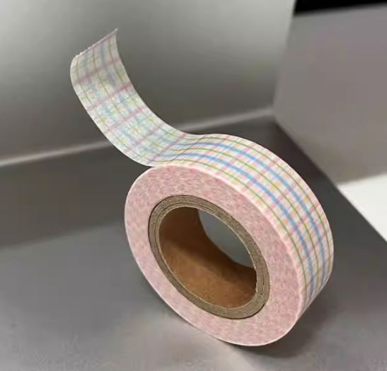 Korean Washi Tape Samples - Basic Grid & Line Patterns, Versatile Aesthetic Tape for Everyday Journaling