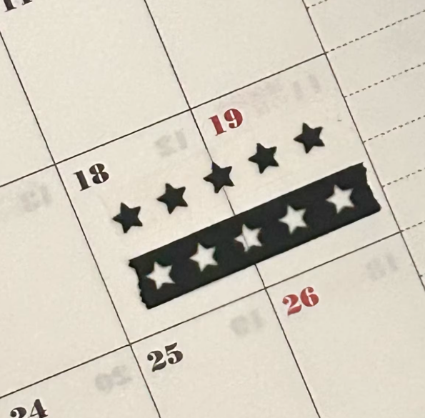 Tape Washi | Ultra-fine Star Washi Tape 5mm x 10m