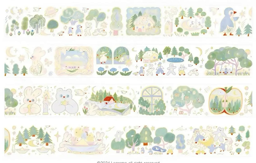 Clean Aesthetic Washi Tape Collection | Minimalist Sticker Rolls for Journaling, a Curated Set of Decorative Tapes