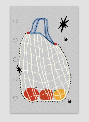 M5 5-Hole Planner Refills - Vibrant Fruit Pattern Replacement Pages for Notebooks