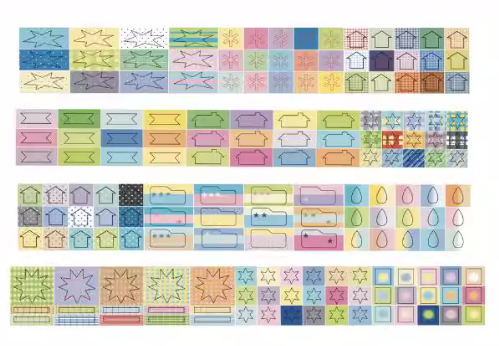 Collage Memo & Washi Tape Sample Kit - Aesthetic Journaling Supplies, Scrapbooking Stickers, Kawaii Stationery Collection, Bullet Journal Materials, DIY Craft Kit, Decorative Tape Set, Planner Essentials, Mixed Media Art Supplies, Colorful Journal Extras