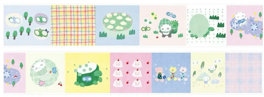 Clean Aesthetic Washi Tape Collection | Minimalist Sticker Rolls for Journaling, a Curated Set of Decorative Tapes