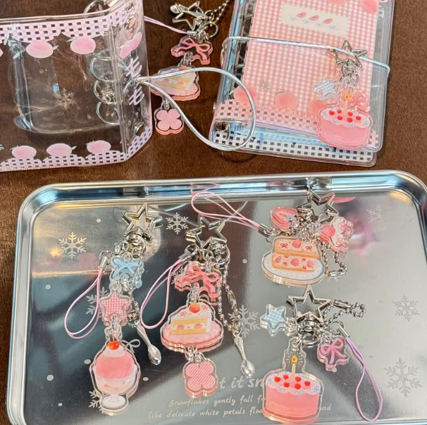 Charm|Acrylic Charm and acrylic clips for journal decoration