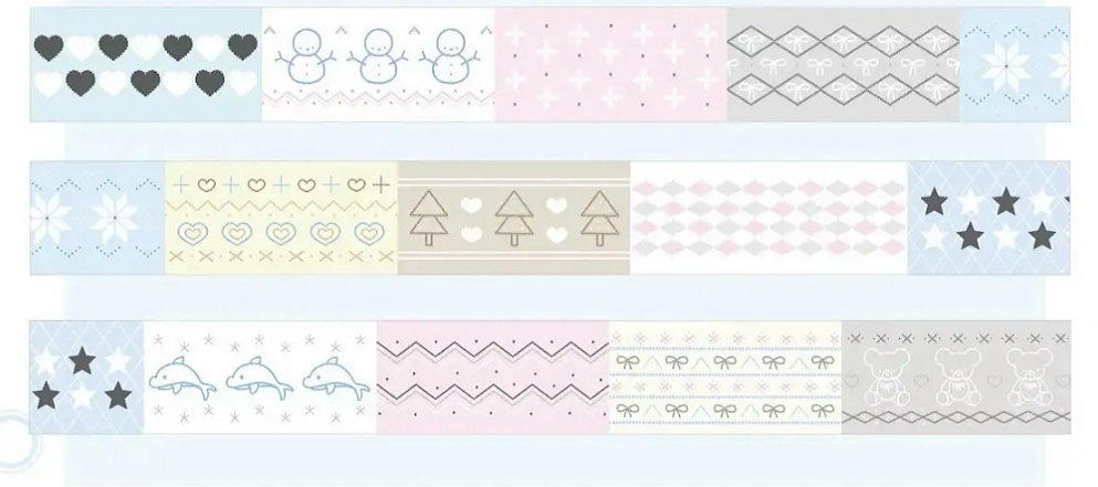 Clean Aesthetic Washi Tape Collection | Minimalist Sticker Rolls for Journaling, a Curated Set of Decorative Tapes
