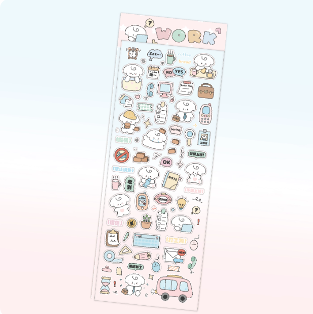 Sticker Sheet | Korean INS-style Original Deco Stickers Children's Notebook DIY Stickers Cute Material Stickers